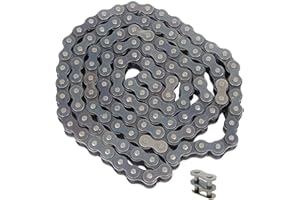 raseparter 80 Roller Chain Heavy Duty 10FT Chain Comes with Connector 1 Additional Connector Carbon Steel