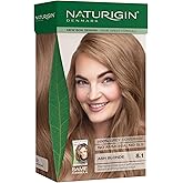 Naturigin Permanent Hair Color, 8.1 Ash Blonde, Ammonia Free, 100% Gray Coverage, Nourishing Natural Formula, For All Hair Types, Long-Lasting, Vegan & Cruelty-Free, 1 Pack