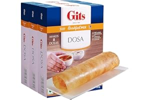 Comlinks LLC Gits Instant Mix Box - 600gm (Pack of 3 x 200gm) | Ready to Cook Indian Breakfast/Lunch/Dinner/Snack Meal | No Artificial Colors,Flavors,Preservatives,100 percent Vegetarian,Easy Recipe (Dosa)
