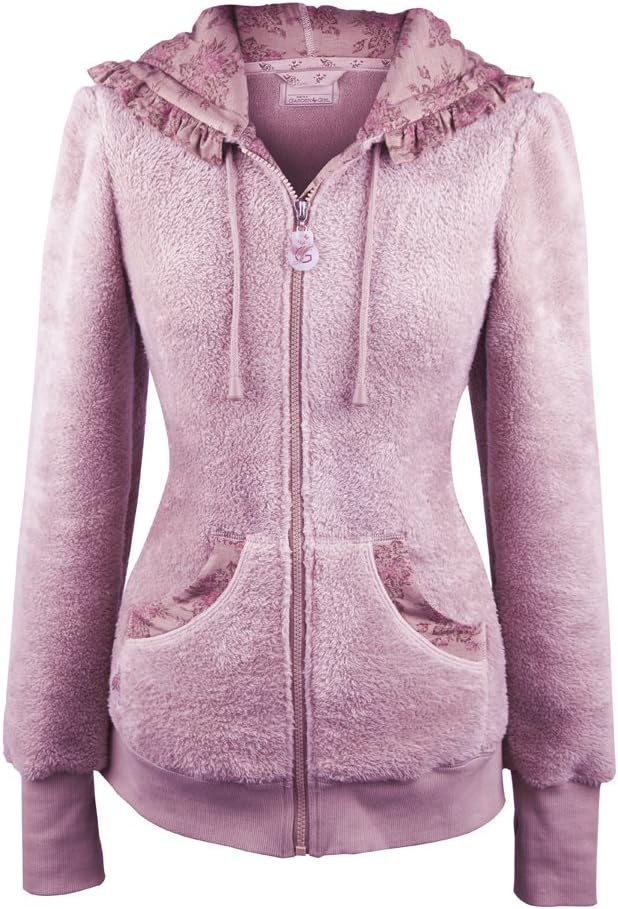 pink teddy fleece jacket