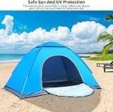 Hibtn Pop Up Tent 1 Person Instant UV 50+ Sun Shelter Lightweight Beach Tent view 4