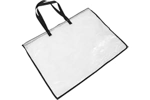 COOPHYA Portable Art Portfolio Folder with Zipper and Handle, Small Artwork Organizer Bag for Posters and