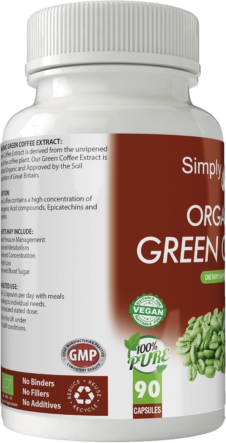 Simply Pure Organic Green Coffee for Heart Health & Metabolism, 90 count (Pack of 1) - Image 5