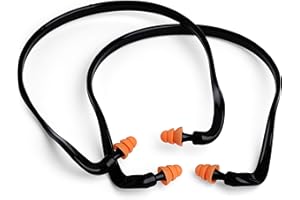 QUALITY PLUGS BY RIPS 2 Pairs Soft Banded Silicone Reusable Washable Ear Plugs for Sleeping Swimming Noise Hearing Protection Earplugs Music Concerts Construction Shooting Hunting Motor Sports