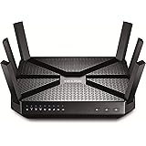 TP-Link AC3200 Tri-Band Wireless Gigabit Cable Gaming Router, 1 GHz Dual-Core CPU, 3 Co-Processors, USB 3.0, 2.0 Ports, Beamforming Technology, UK Plug (Archer C3200)