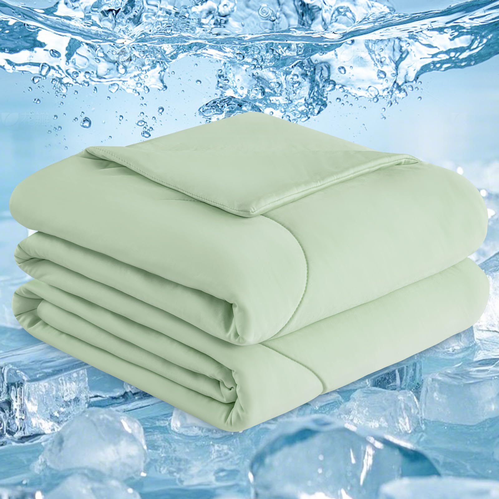 Photo 1 of (used) PHF Cooling Comforter Queen for Hot Sleepers, Soft Double Side Cooling Blanket for Night Sweats Absorbs Body Heat