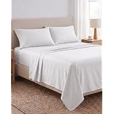 Beckham Hotel Collection 100% Cotton Queen Sheet Set, 4-Piece, White | 500 Thread Count, Silky Soft Weave, Breathable, Anti-Pilling, 16-Inch Pocket, All-Around Elastic, Gets Softer with Every Wash