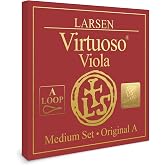 Larsen Virtuoso Viola Strings &ndash; Professional Soloist Set with A Loop End for Projection &amp; Depth