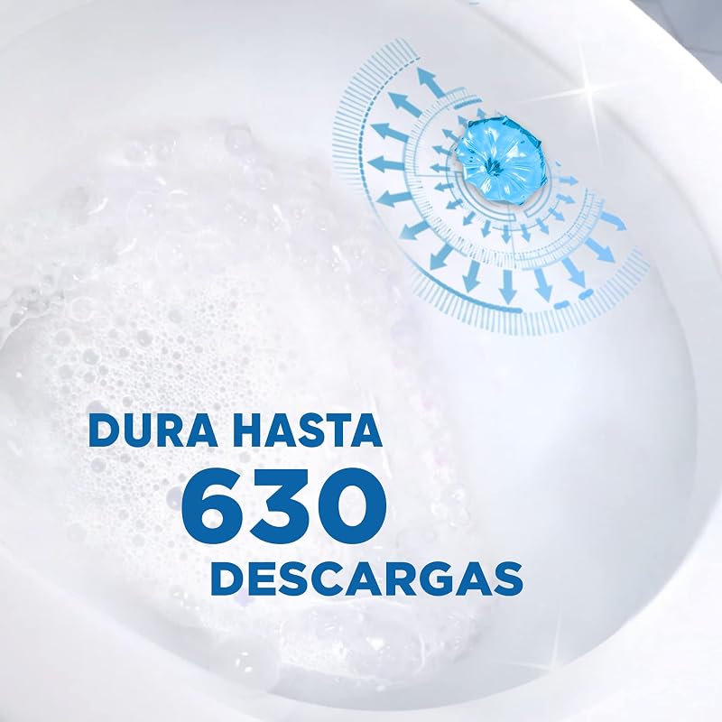 WC ativo discos marinhos, limpa, refresca e perfuma a sanita, eficiência 360°, embalagem 6 recargas = 36 discos