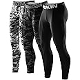 DRSKIN 5, 4, 3 or 1 Pack Men’s Compression Pants Tights Leggings Sports Baselayer Running Athletic Workout Thermal