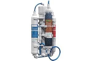 Aquatic Life RO Buddie 4-Stage Reverse Osmosis Deionization Water Filter System RO/DI Filtration Units for Aquarium, 50 GPD
