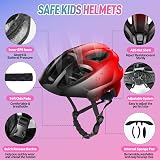 RaMokey Kids Bike Helmet 5-14 Yrs, Cycle Helmet with Visor, 50-56CM, CE view 4