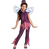 Kid's Disney Fairies Vidia Costume for Girls - Officially Licensed Fairy Outfit with Shirt, Pants & Wings