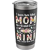 Mom And Nini Grandma Nini Grandmother Stainless Steel Insulated Tumbler