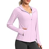 G Gradual Women's UPF 50+ Sun Protection Hoodie Jacket Lightweight Zip Up Jackets Long Sleeve Shirts for Women Hiking Outdoor