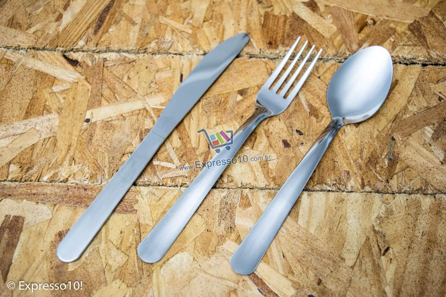 Faqueiro inox 72 peças malibu serve até 12 pessoas tramontina Faqueiro Tramontina Malibu 72 Pecas C Com O Melhor Preco E