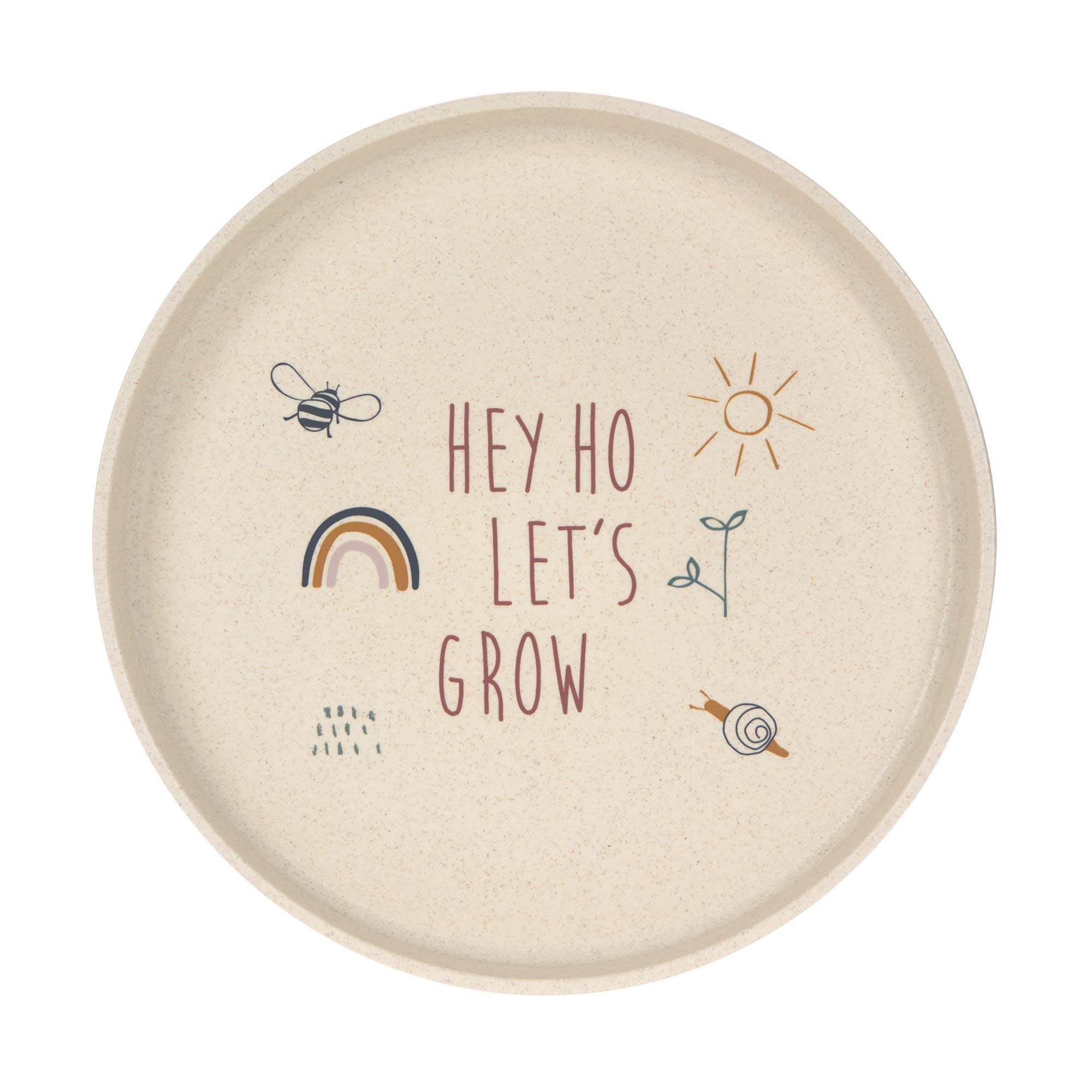 LÄSSIG Kids Melamine BPA Dishwasher Microwave Plate Garden Explorer Multi Colour