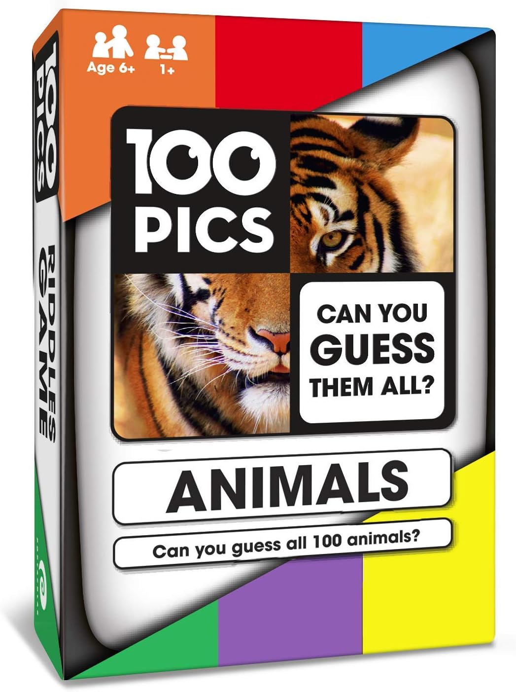 100 PICS Animals Quiz Card Game Family Flash Card Travel Trivia