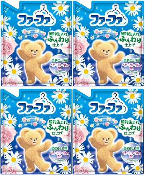 Amazon Co Jp まとめ買い ファーファ 柔軟剤1650ml ベビーフローラルの香り 4個 ビューティー