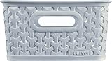 Curver My Style Small Rectangular Storage Basket 4L Blue Pack of 4 view 5