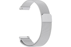 Mugust Stainless Steel Metal Watch Band for Men Women, Quick Release Watch Strap Adjustable Metal Mesh Solo Loop Bracelet Replacement Wristband 20mm 22mm