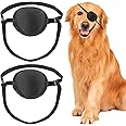 YeeBeny Dog Eye Patch, Eye Patch for Dogs Eye Injuries After Surgery Wounds, Adjustable Soft Eyepatch Dogs Eye Covering Pack of 2