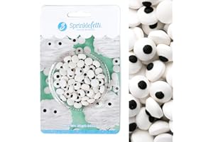 Sweets Indeed Candy Eyeballs – 0.88 oz Blister Pack – Edible Sugar Eyes for Halloween Cookies, Cupcakes, Cakes & Spooky Treats