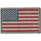 Tactical USA Flag Patch - Subdued Silver USA by Gadsden and Culpeper