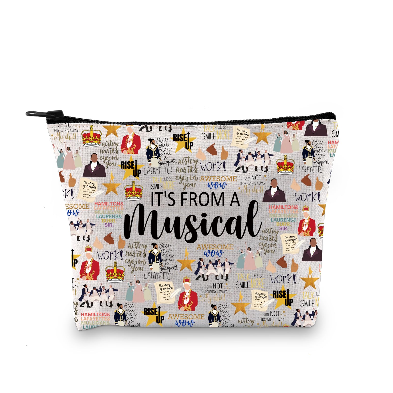 Hamilton Musical Gift Broadway Musical Gift It’s from a Musical Zipper Pouch Makeup Bag for Hamilton Fans (from Hamilton EU) — image 1