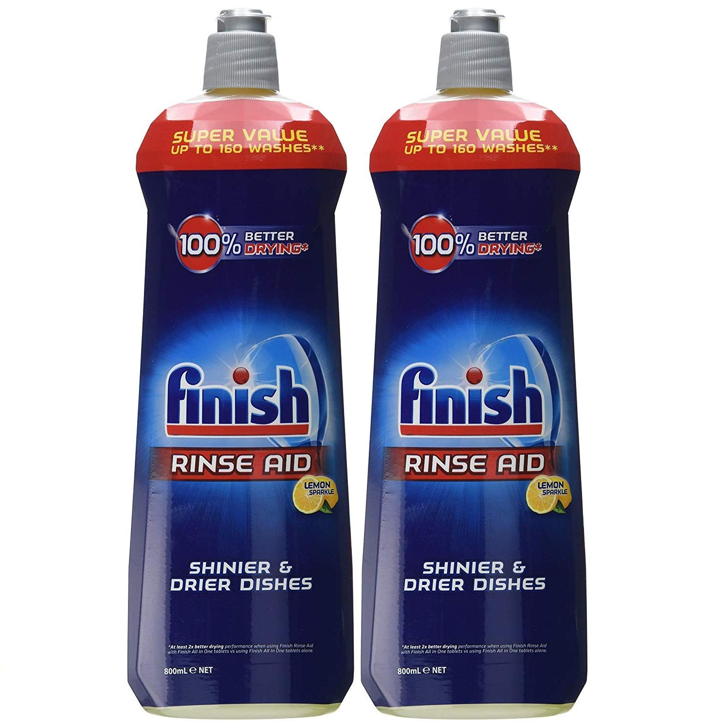 Finish Dishwasher Rinse aid Lemon 800ml Pack Of 2 Amazon.in Health