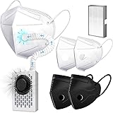 Breathe easier,Personal Wearable Air Purifiers,Reusable Portable Air Purifier with HEPA Filter,For Dust Work,Sawdust,Cycling,