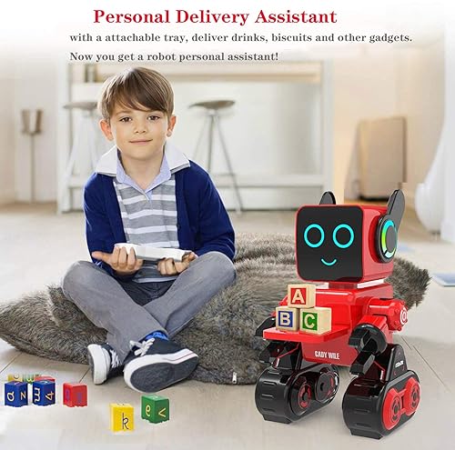 IHBUDS Remote Control Robot Toy for Kids, Programmable RC Robot