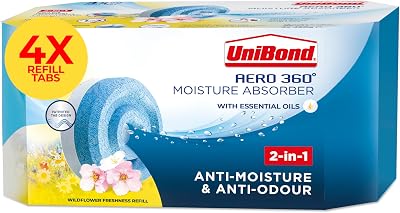 Unibond AERO 360° Wildflower Meadow Refill Tab 4x450g Moisture Absorber