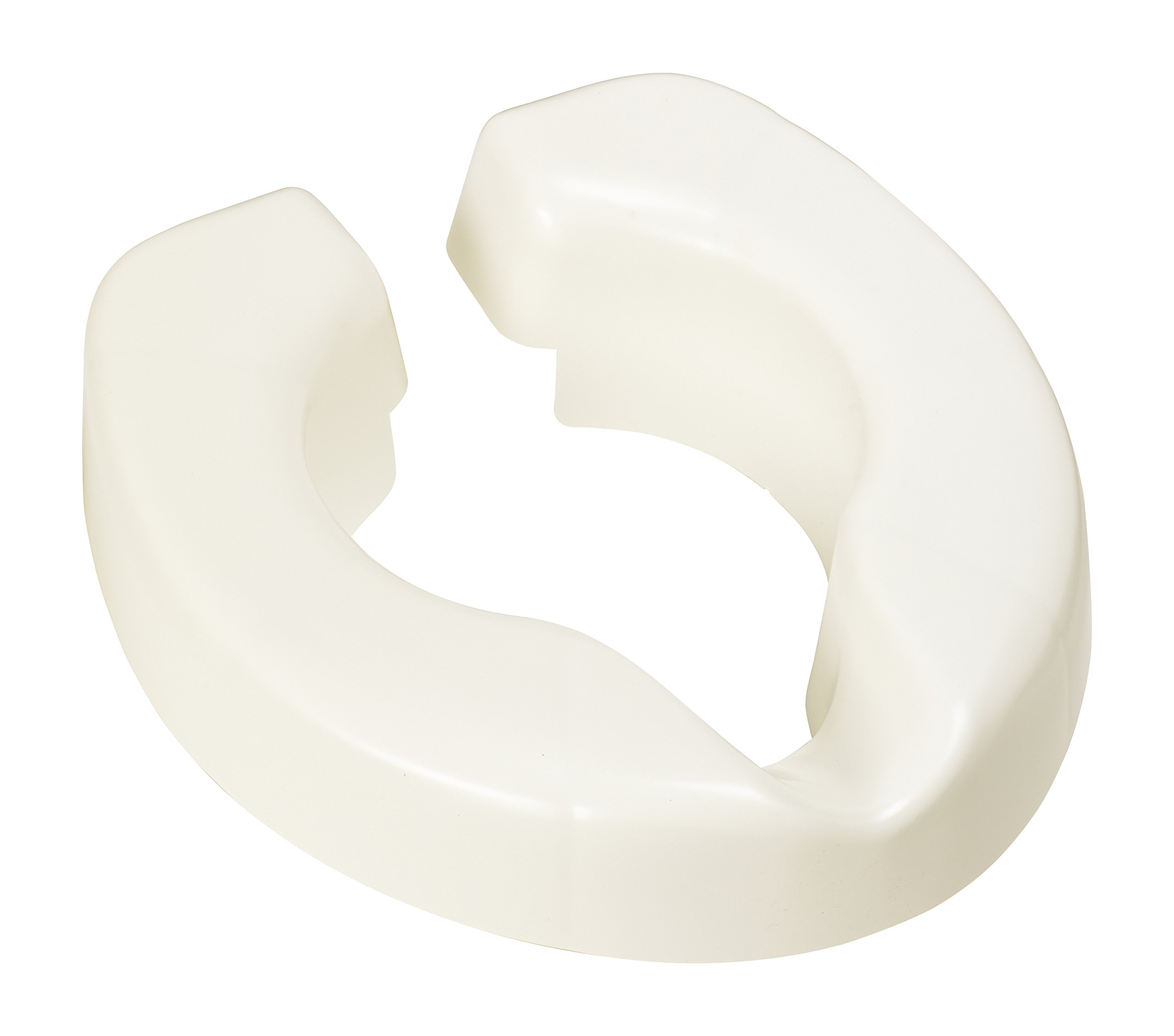 Novelle 10 cm/4-inch Clip-On Raised Toilet Seat (Eligible for VAT relief in the UK), Toilet Seat Elevator, Max User Weight 190 kg, Convenient for Travel, Fits Most Standard Toilets, Toilet Safety Aid