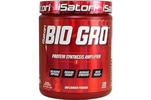 iSatori BIO-GRO Protein Synthesis Amplifier, for Muscle Recovery & Growth, Enhanced Stimulant Free Pre-Workout & Colostrum Supplement with Bio-Active Peptides- Unflavored (120 Servings)
