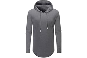 Aiyino Men's S-5X Long Sleeve Fashion Athletic Hoodies Sport Sweatshirt Hip Hop Pullover