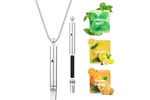 Klyxosh Breathe Free Breathing Necklace with Adjustable Resistance, Quit Smoking Inhaler with 9 Replacement Pods, Stop Smokin