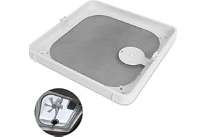 Zejoot Roof Vent Frame Screen Replacement BVC0573-31 13.5"X13.5" Compatible with Ventadome Roof Vent V2092,V2094, V2110,V2119,V2310,V2392, Birch White