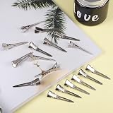 nuosen 50 Pcs Curl Clips 1.75 Inch Silver Alligator Hair Pins for Extensions view 5