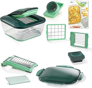 TS24Direkt SET - Genius Nicer Dicer Chef 14-teilig Grün B-Ware
