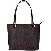 Leather Purse For Women - Real Leather Tote For Women - Ladies Shoulder Handbag For Work, Travel, Casual Use
