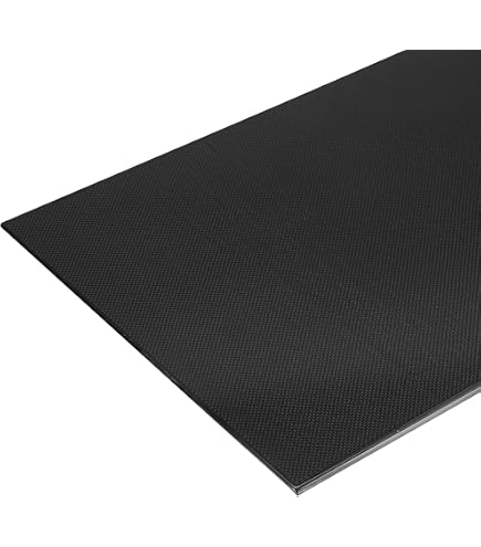Plaque En Fibre De Carbone 3K Véritable - Tissage Sergé Brillant - Dimensions 240 X 240 X 3 Mm - Disponible De 0,5 à 5 Mm D'épaisseur
