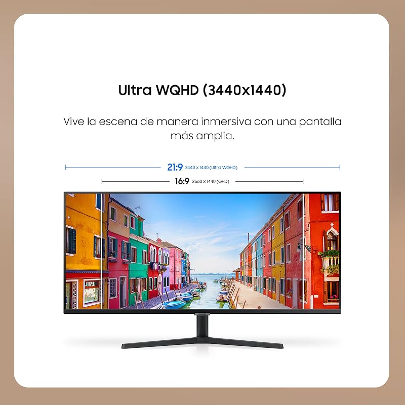 Monitor ViewFinity S5 S50GC Ultra WQHD 34" con 100Hz y AMD Freesync