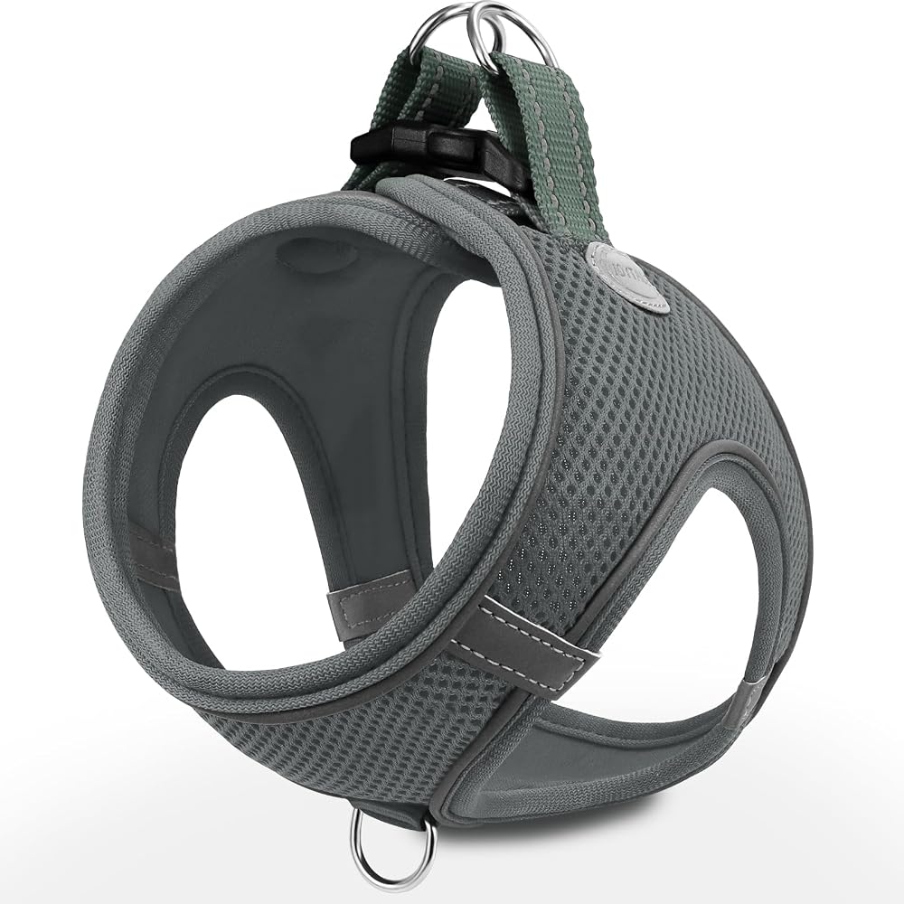 Joytale Step in Dog Harness Reflective Mesh Easy Walk XXXS Gray