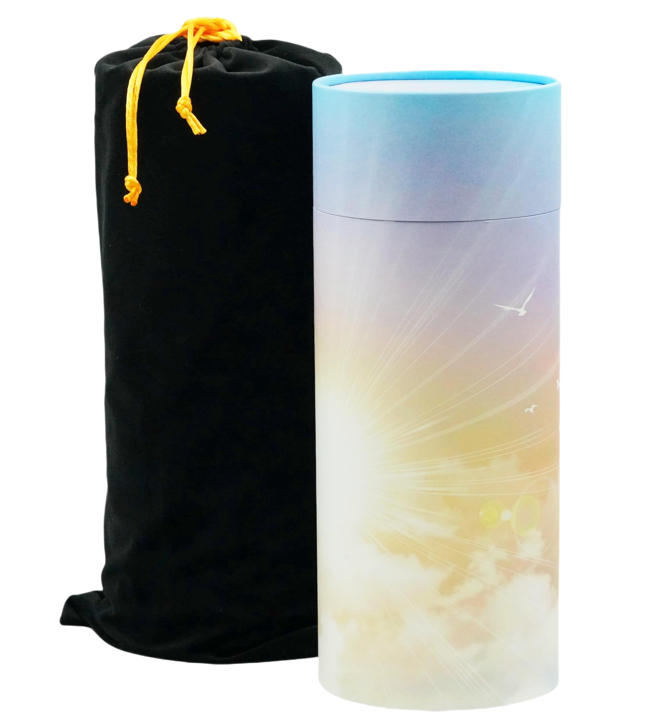 Casket Depot Memorial Collection Ocean Sunset Scattering Tube, Biodegradable Urn for Scattering Ashes, Eco Urn, Adult Size 13" Long (Heavenly)