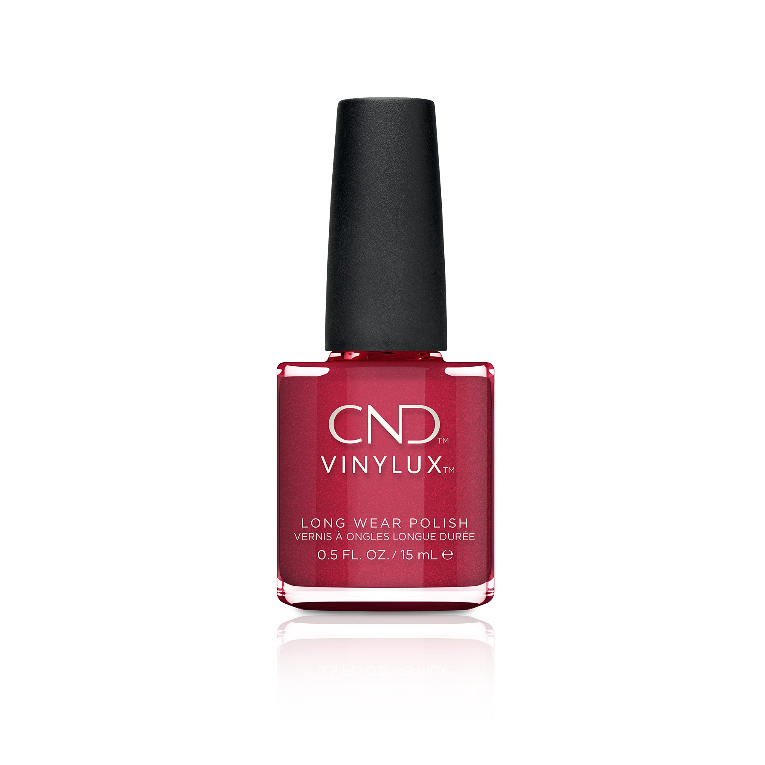 CND Vinylux Long Wear Nail Polish (No Lamp Required), 15 ml, Red, Kiss of Fire