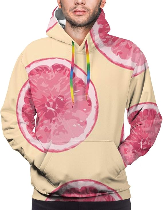 Amazon.com: Fashion Pink Orange Unisex 3D Print Slim Stylish Sweatshirt: Clothing