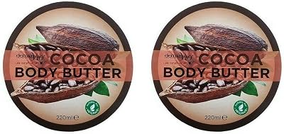 Derma V10 Cocoa Body Butter 220ml - Pack of 2 - Nourishing Dry Skin
