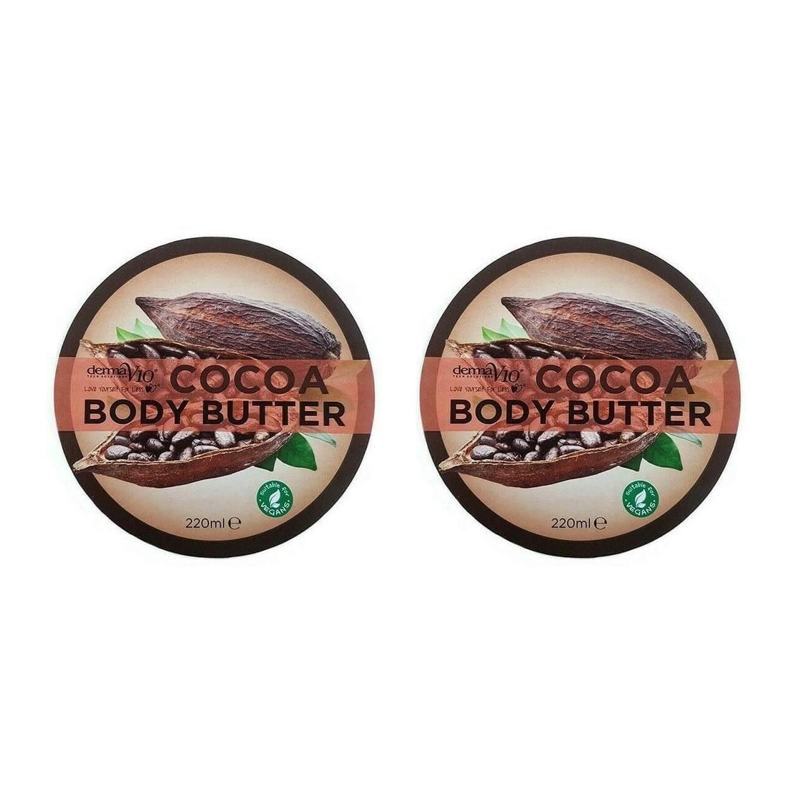 Derma V10 Cocoa Body Butter 220ml - Pack of 2