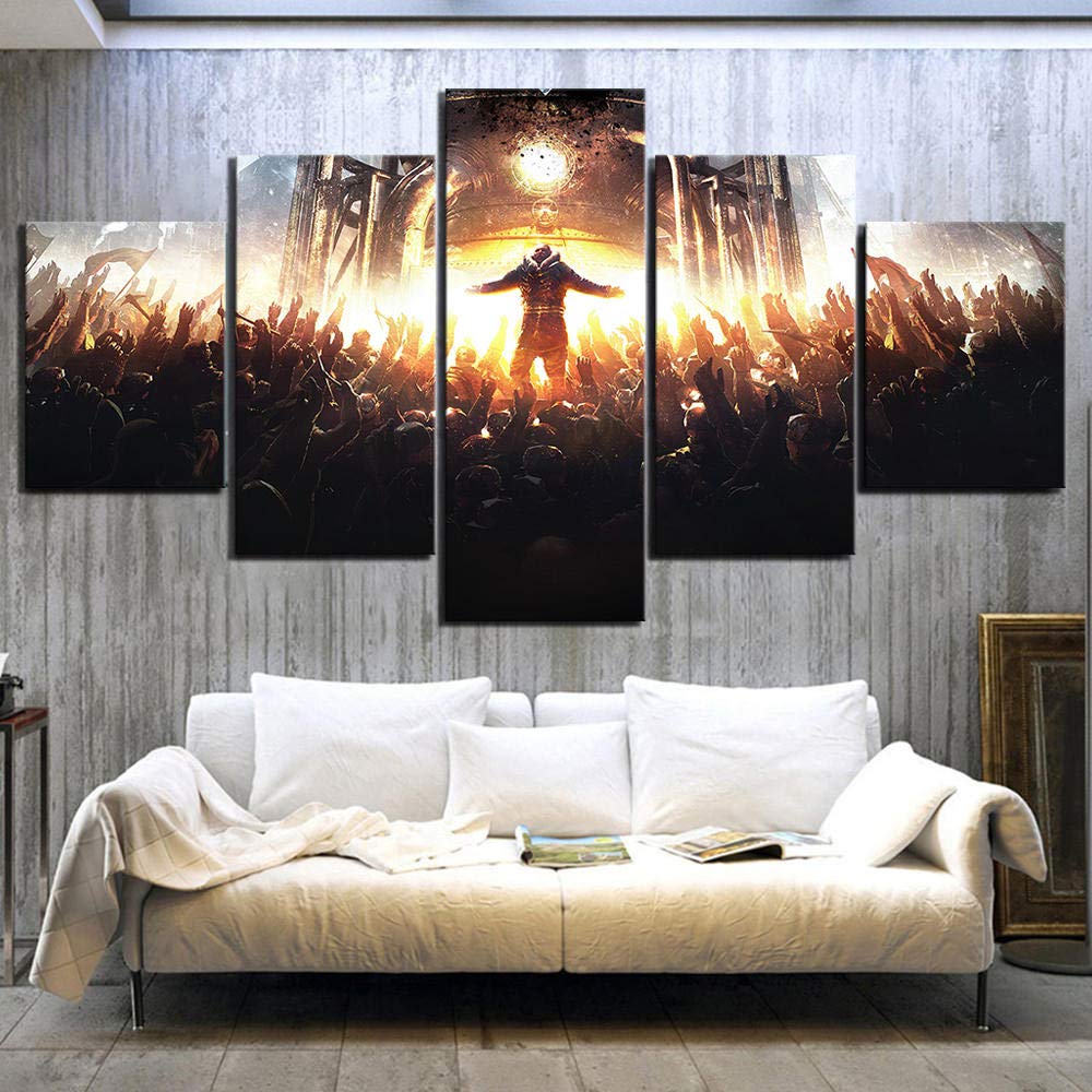 IGZAKER Home Decor Poster HD Pictures Prints Canvas 5 Piece Modular Frostpunk Game Living Room Art D